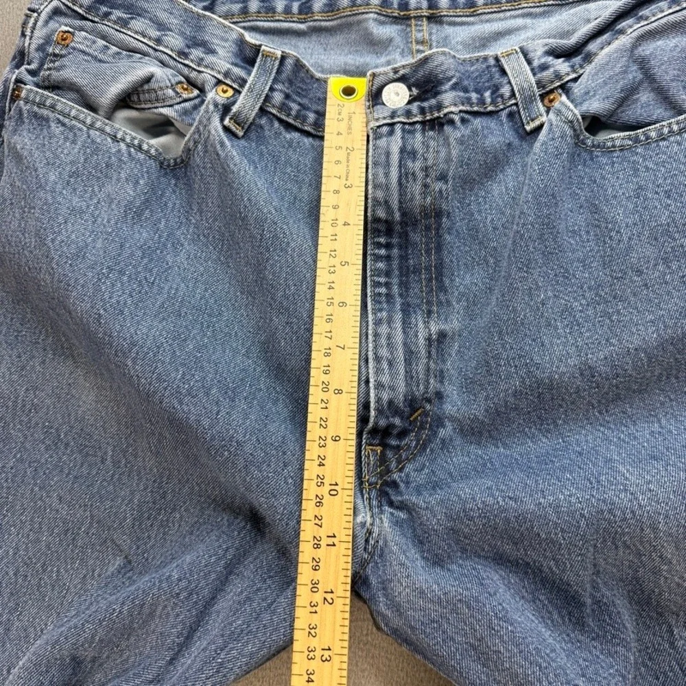 Levis 550 Jeans Relaxed Fit 40x32 (FIT 39x30) Blue Denim Classic Cotton Casual